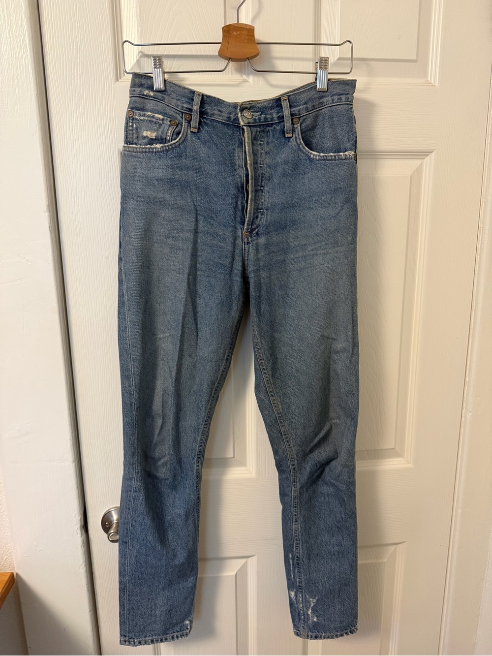Agolde High Rise Distressed Jeans